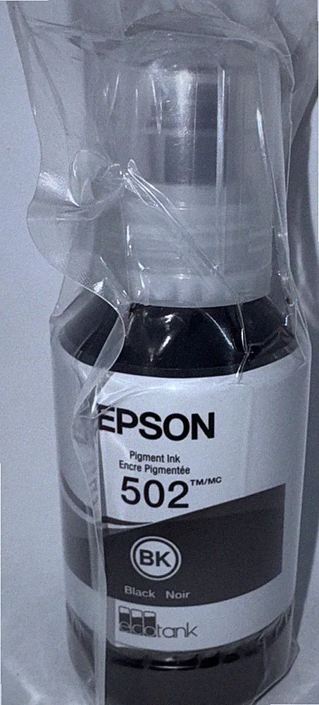 EPSON 502 Ink Bottle ( 127ml ) Black Genuine Sealed