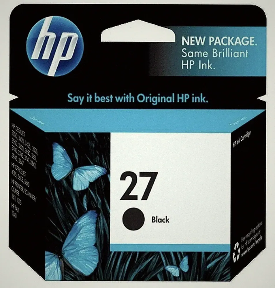 Genuine HP 27 C8727AN Black Printer Ink Cartridge EXP 05.2024