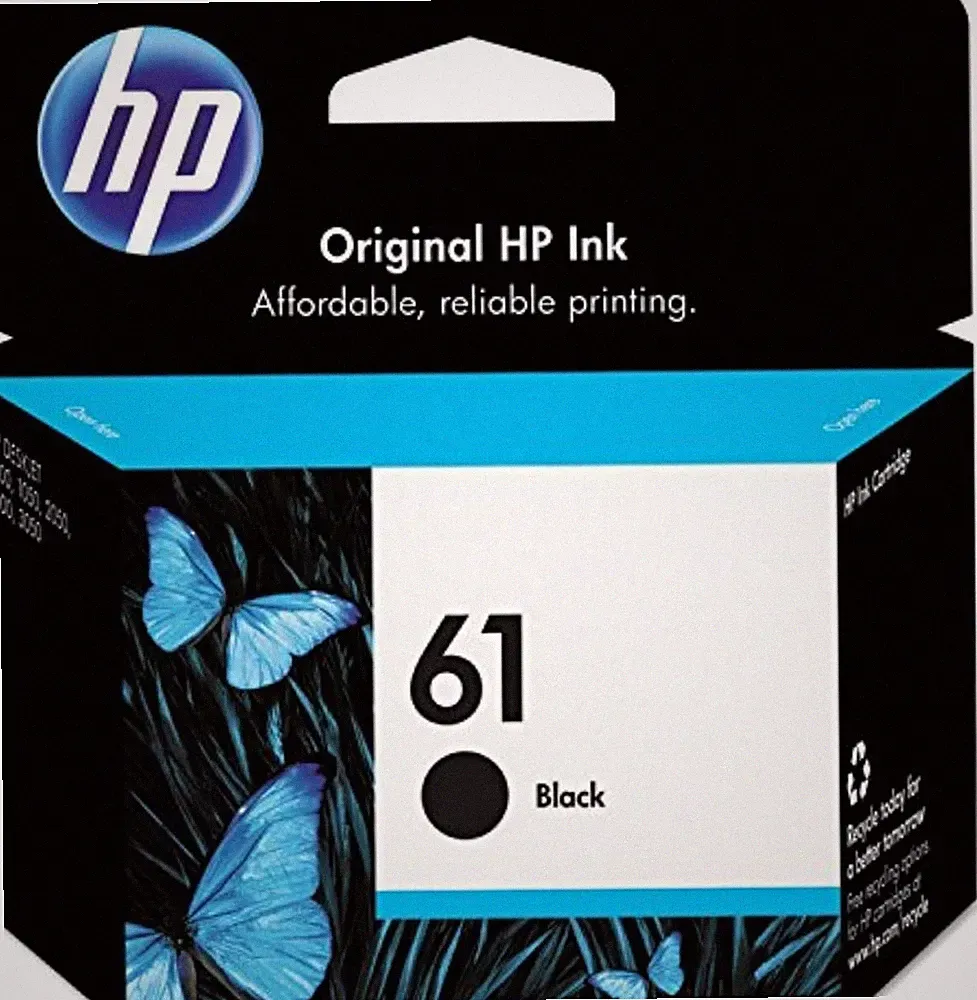 Genuine HP 61 Black Ink Cartridge ~170 pages CH561WN#140 Original Exp - 07/26