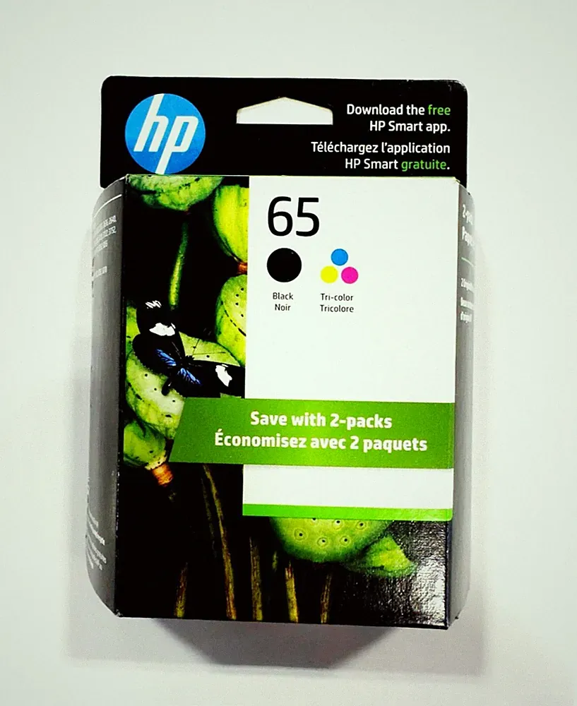 HP #65 2pack Combo Ink Cartridges 65 Black and Color NEW GENUINE