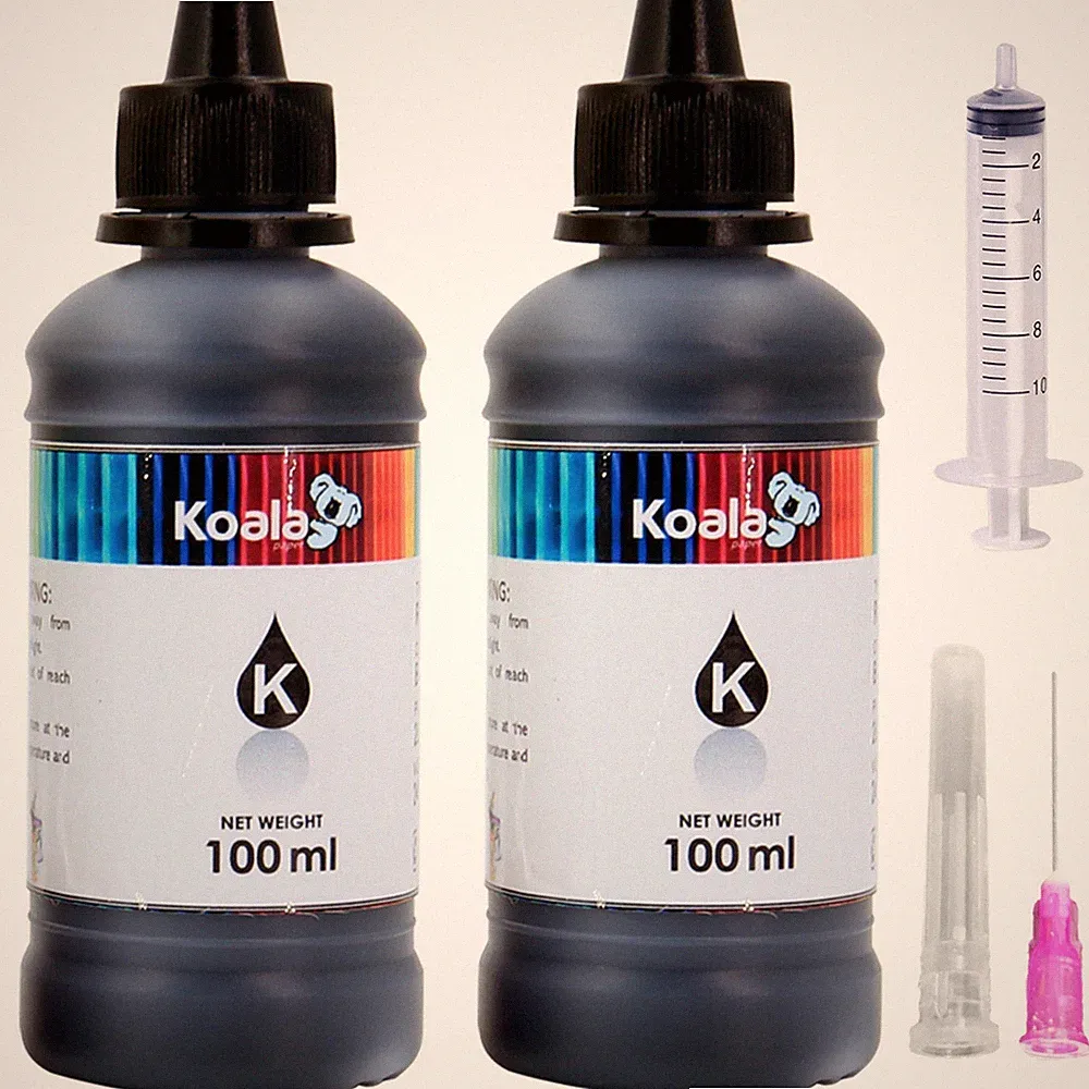 black printer ink refill