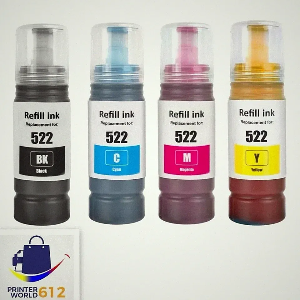 PRINTERWORLD Epson 522 Ink Combo Pack For Ecotank Printer NEW FREE SHIPING!!!